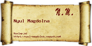 Nyul Magdolna névjegykártya