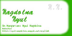 magdolna nyul business card